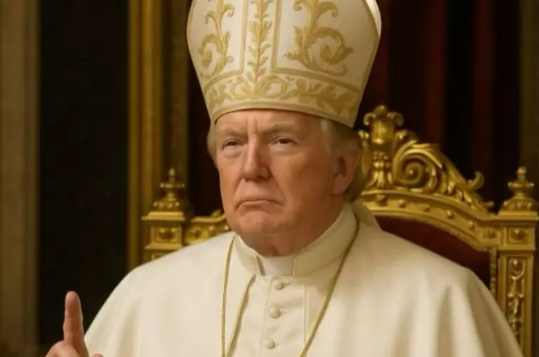 Trump publica foto vestido de papa nas redes sociais