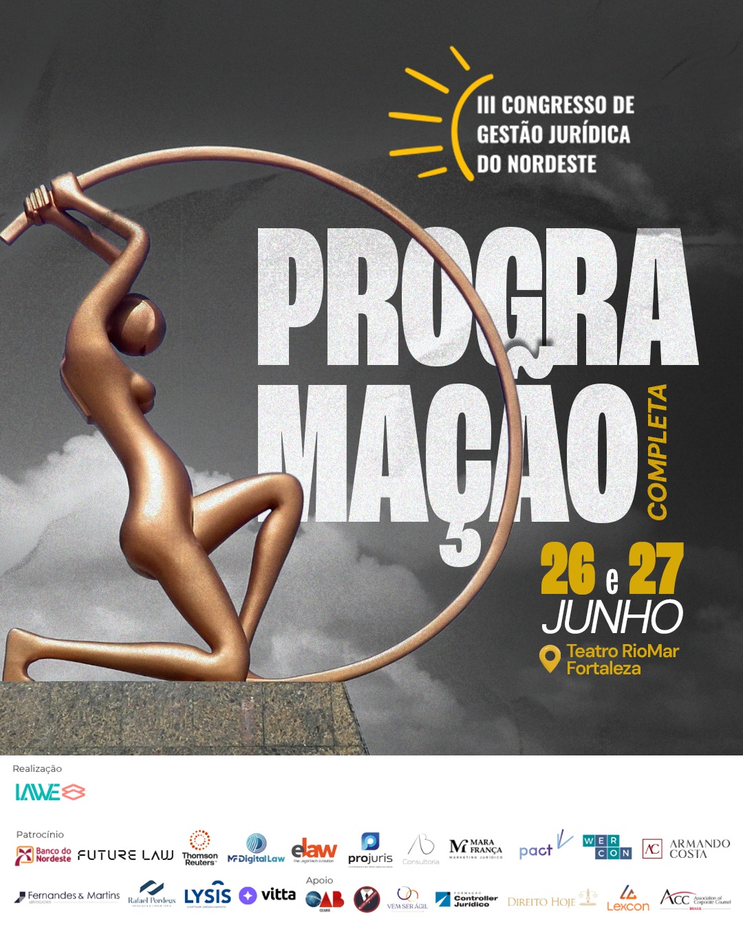 Debates sobre inovação e eficiência no jurídico são destaques no III Congresso de Gestão Jurídica do Nordeste