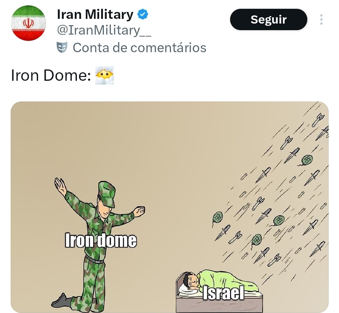 Iranianos Zombam do “Iron Dome” de Israel no Twitter