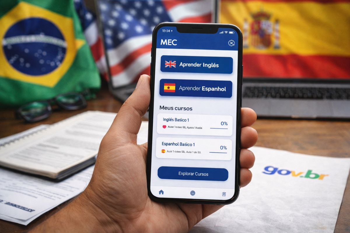 MEC lança aplicativo gratuito para aprender inglês e espanhol