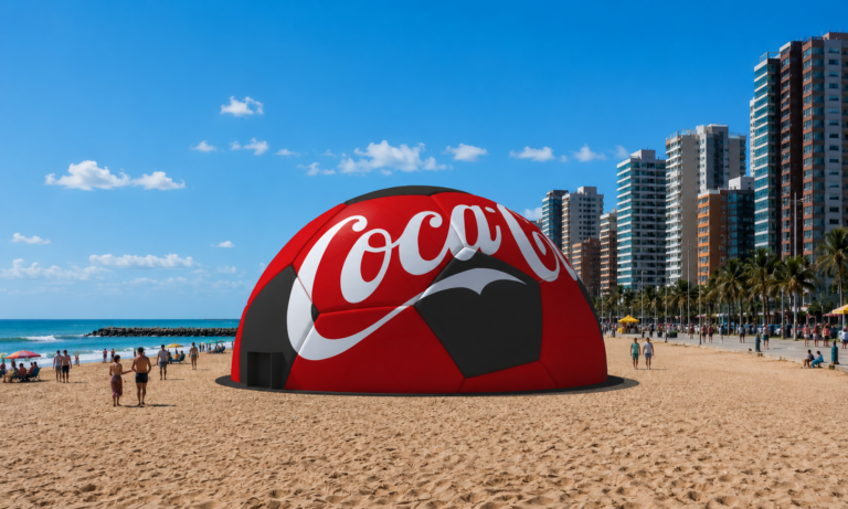 Cola-Cola Fanzone: Em clima de futebol, Coca-Cola traz espaço imersivo gratuito para a Praia de Iracema