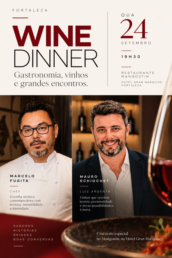 Mangostin promove Wine Dinner com menu especial e harmonização de vinhos no dia 24 de setembro