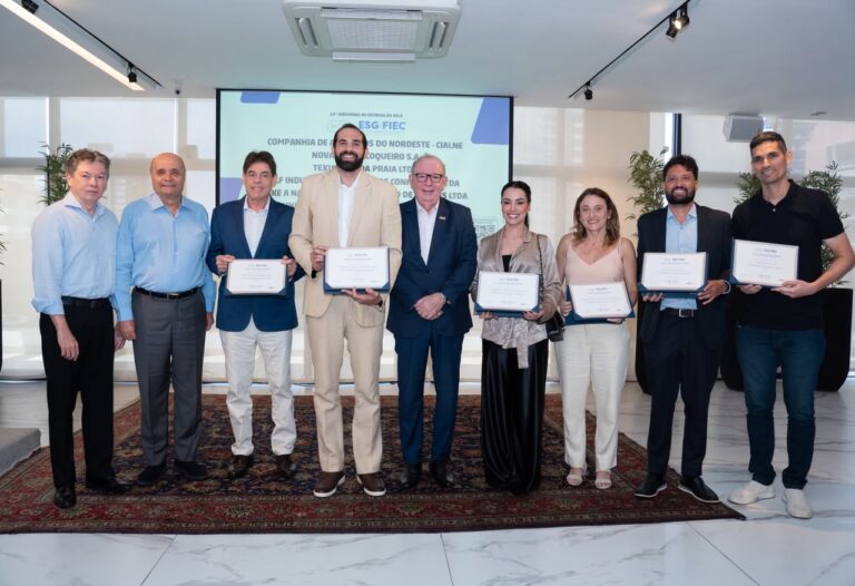 FIEC certifica empresas por boas práticas ambientais, sociais e de governança